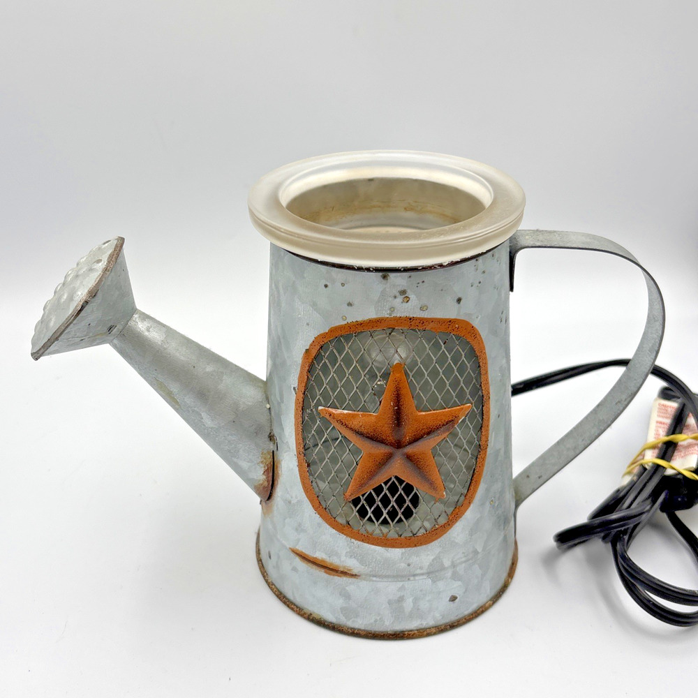 Scentsy Wax Warmer Melt Rustic Garden Watering Can Full Size Warmer - Picture 4 of 8